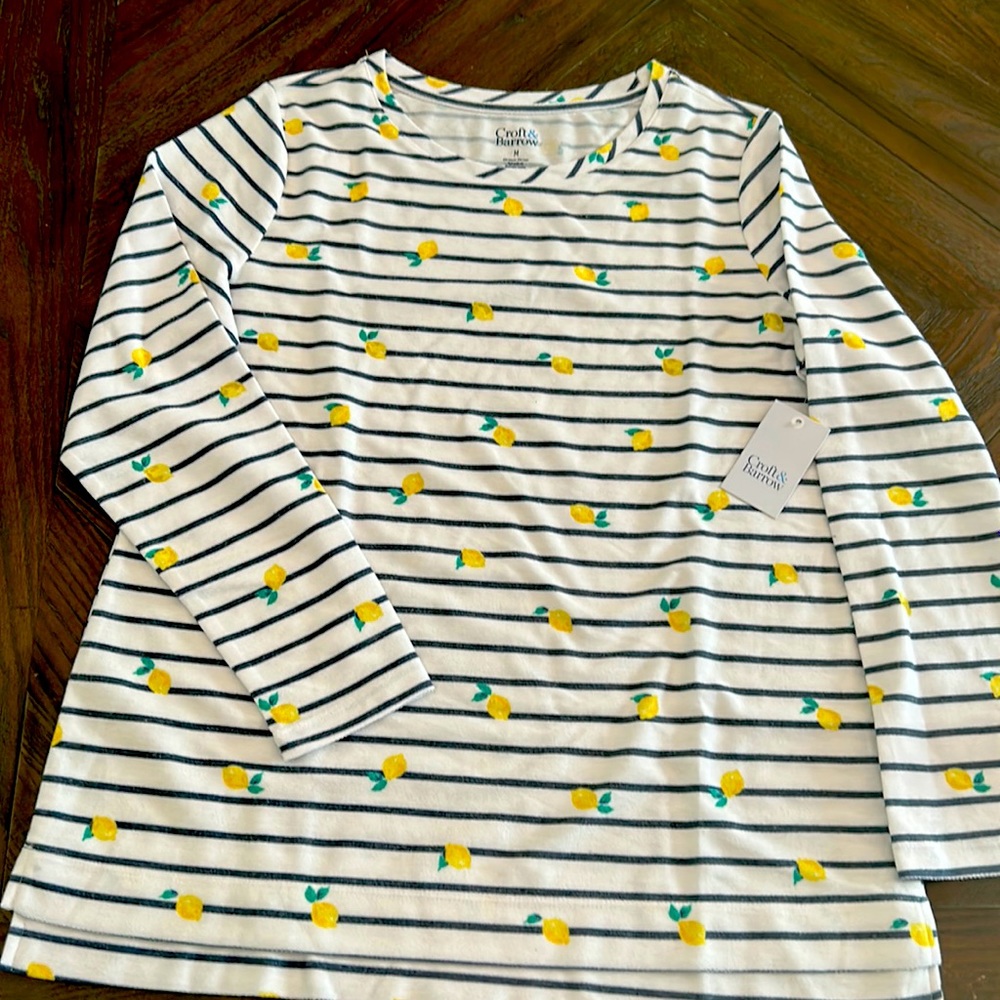 NWT Croft & Barrow striped shirt
